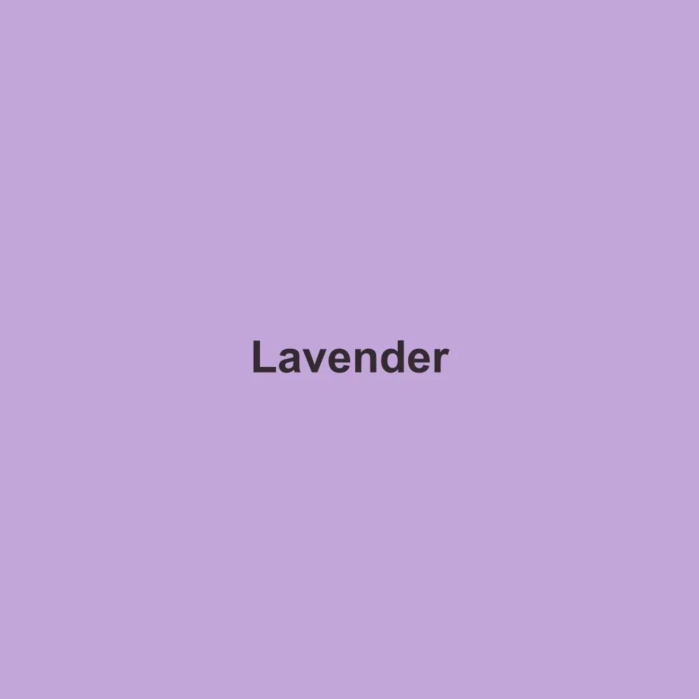 #C3A6D9 solid color swatch labeled Lavender