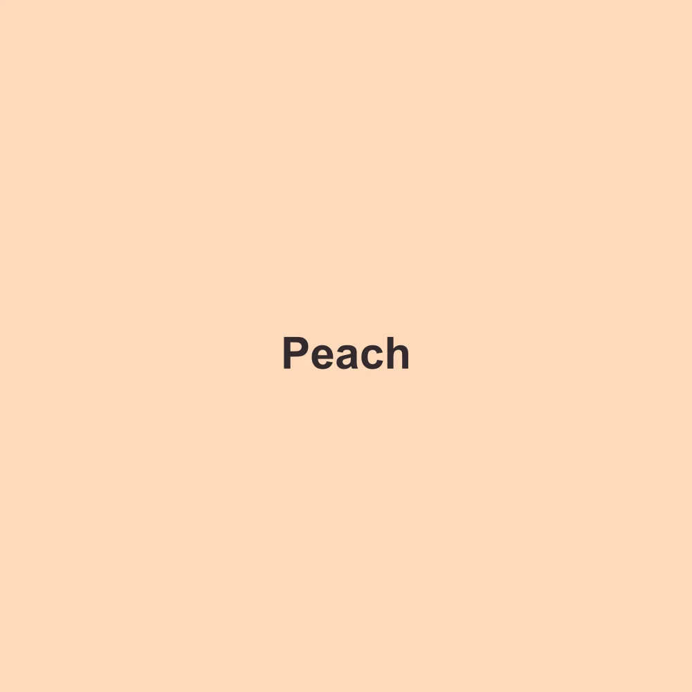 #FFDAB9 solid color swatch labeled Peach