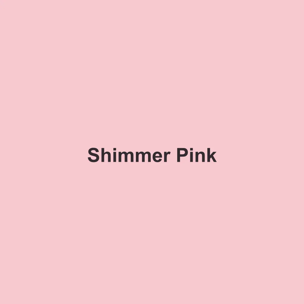 #F7C8D0 solid color swatch labeled Shimmer Pink
