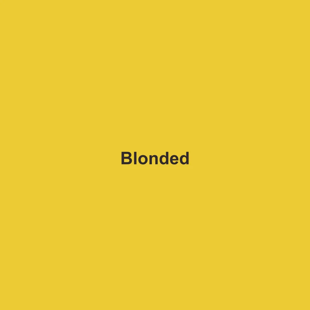 #EBCB35 solid color swatch labeled Blonded