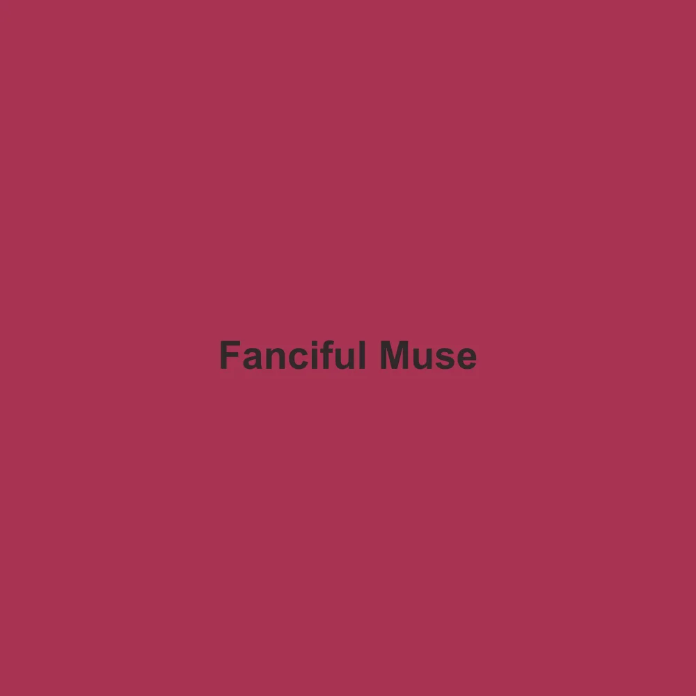 #A83352 solid color swatch labeled Fanciful Muse