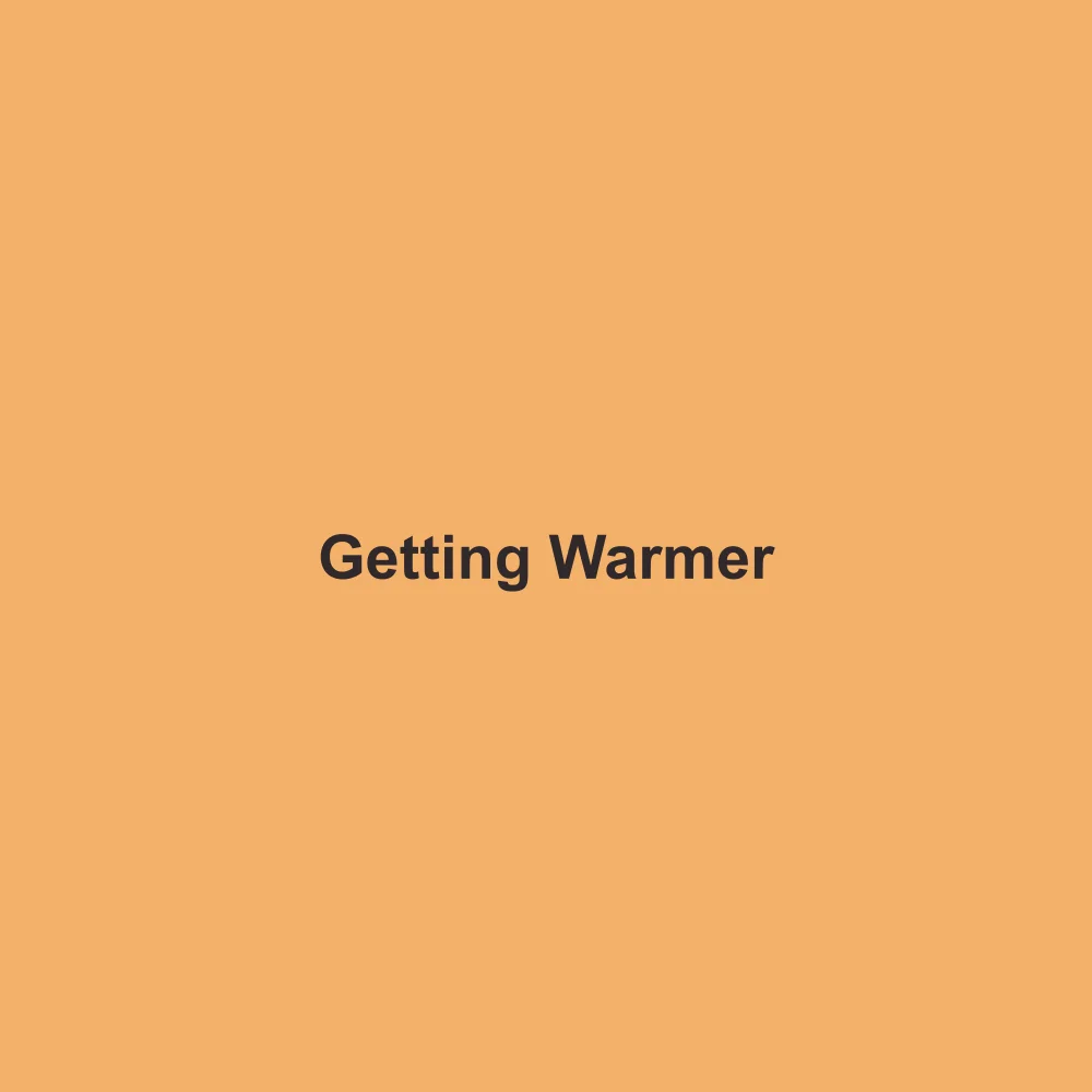 #F4B16B solid color swatch labeled Getting Warmer