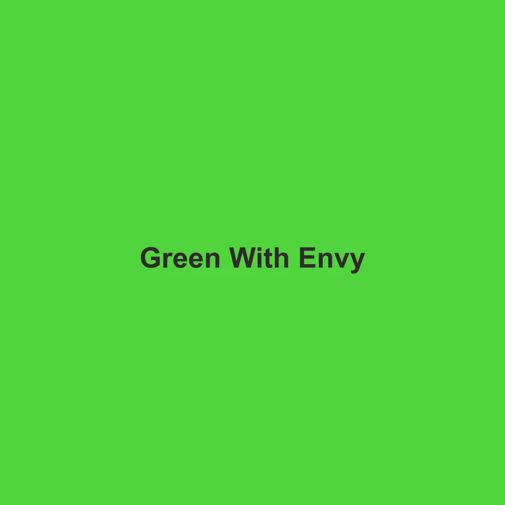 #51D53E solid color swatch labeled Green With Envy