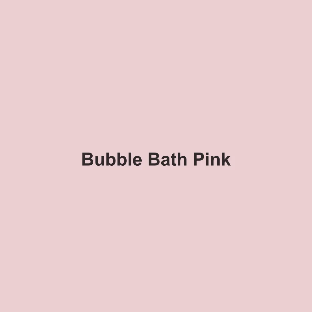 #EBCFD2 solid color swatch labeled Bubble Bath Pink