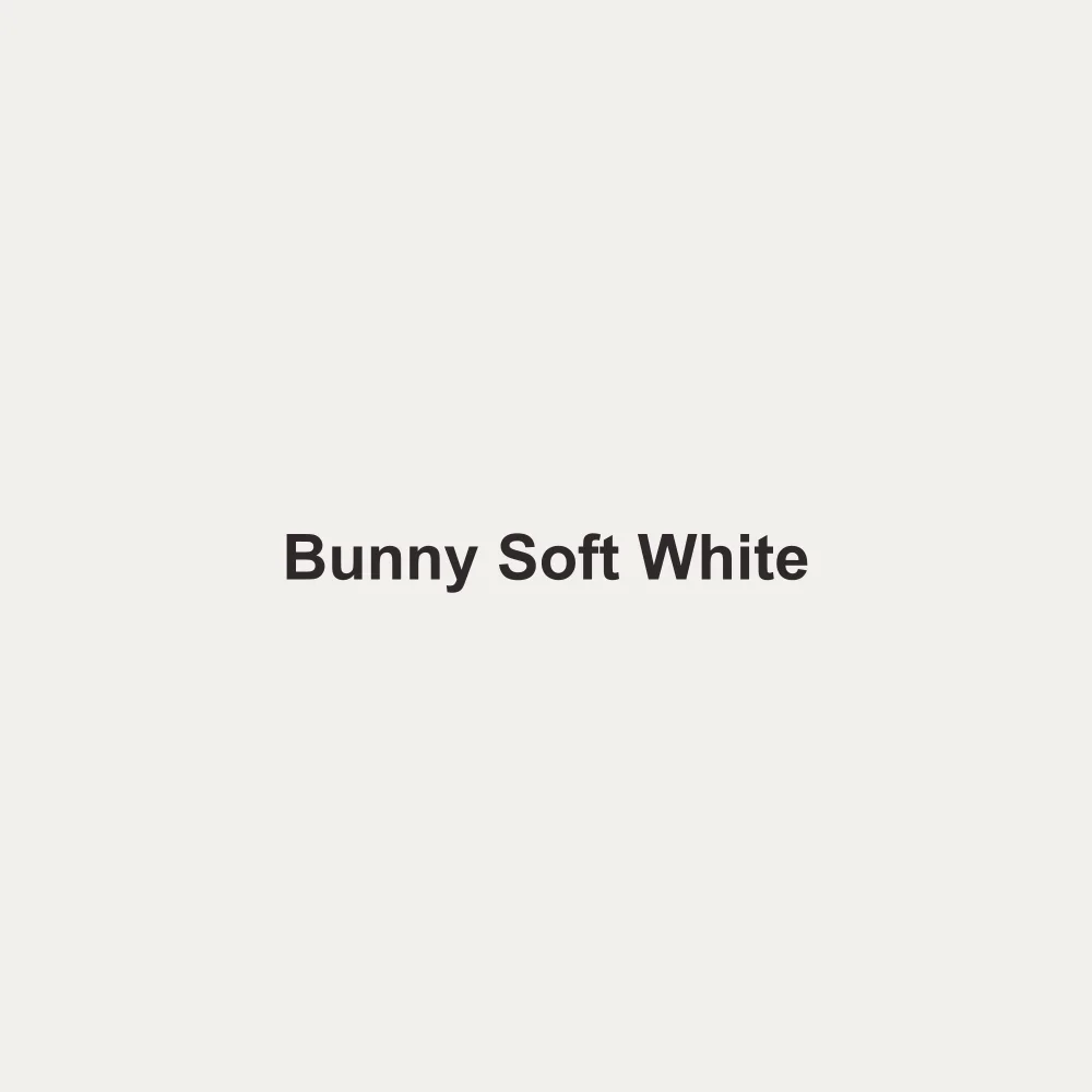 #F2F0ED solid color swatch labeled Bunny Soft White