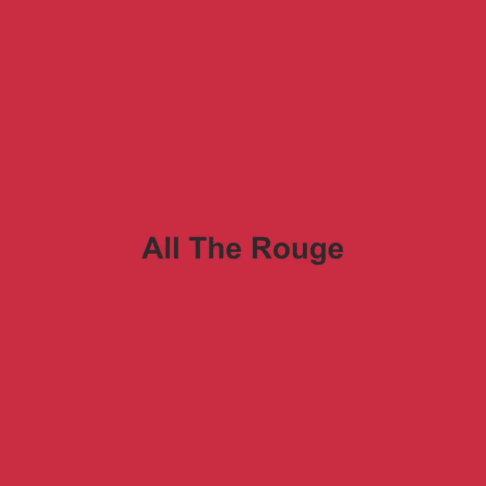 #C72C42 solid color swatch labeled All The Rouge