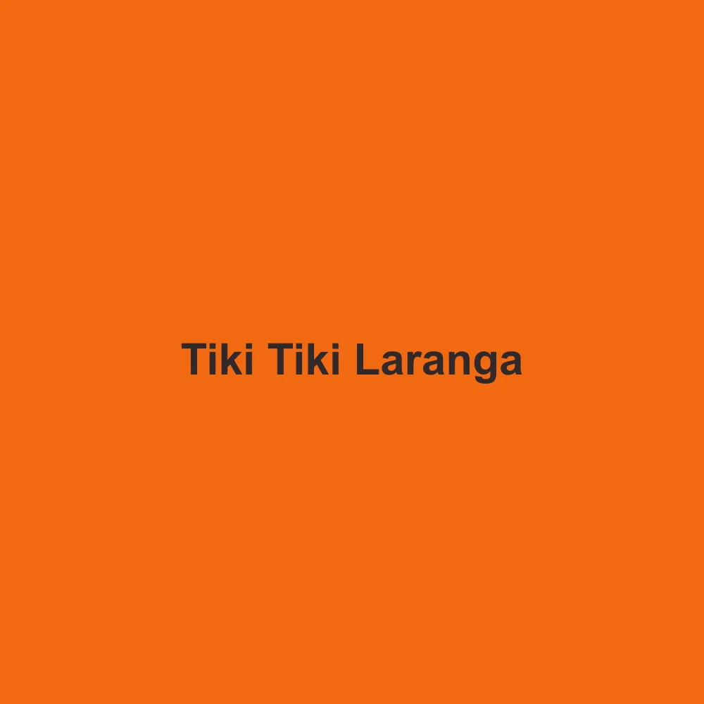 #F26A12 solid color swatch labeled Tiki Tiki Laranga