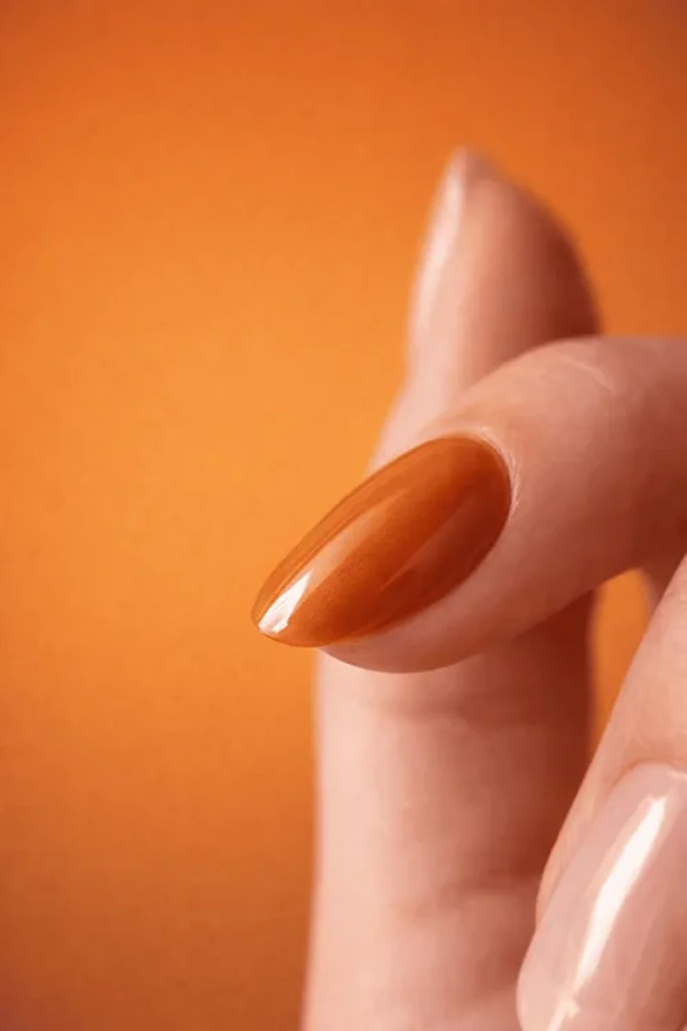 Whiskey nail color look