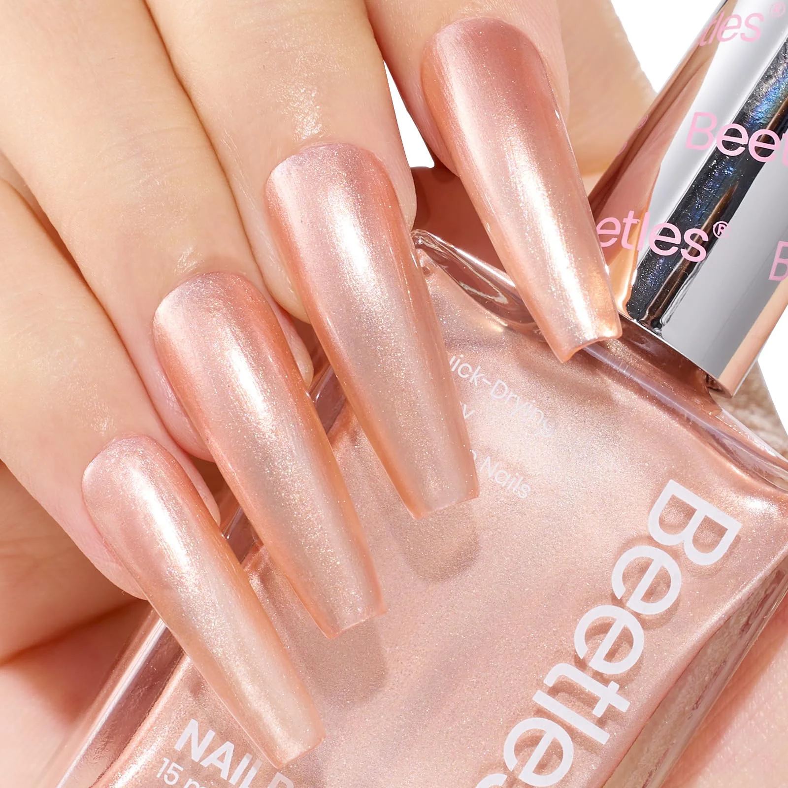 beetles Gel Polish, Nude Brown