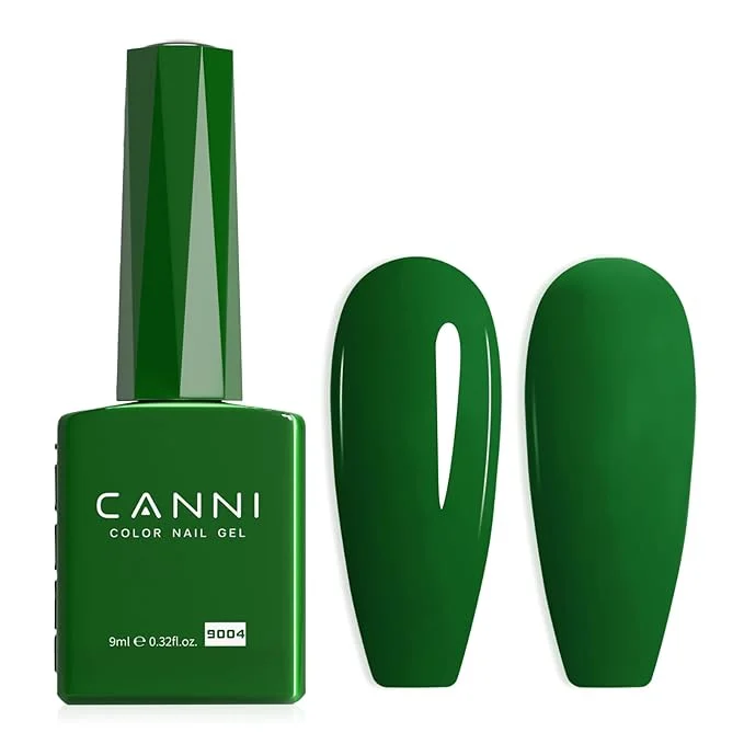 CANNI Dark Green Gel Nail Polish