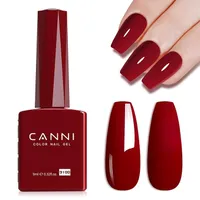 CANNI Deep Dark Red Gel Polish