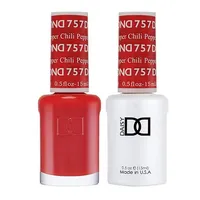 DND Gel Polish Set, Chili Pepper Red