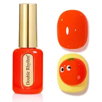 Double Rhythm Neon Orange Gel Polish