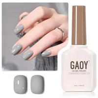 GAOY Gray Gel Nail Polish, Atoms Gray