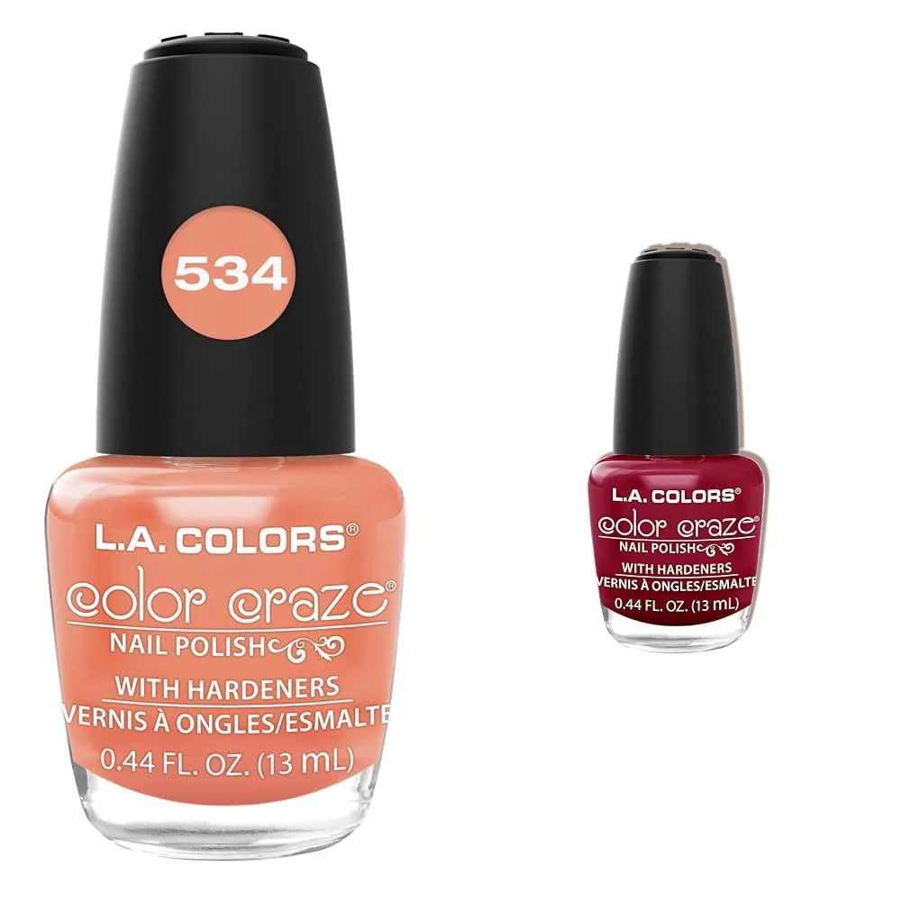 L.A. COLORS Color Craze Nail Polish, Hottie Blooded